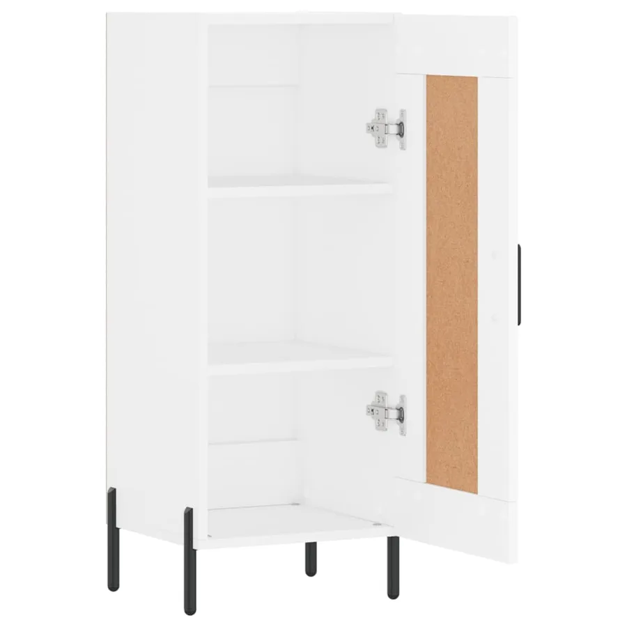 Buffet blanc 34,5x34x90 cm bois d'ingénierie - 6