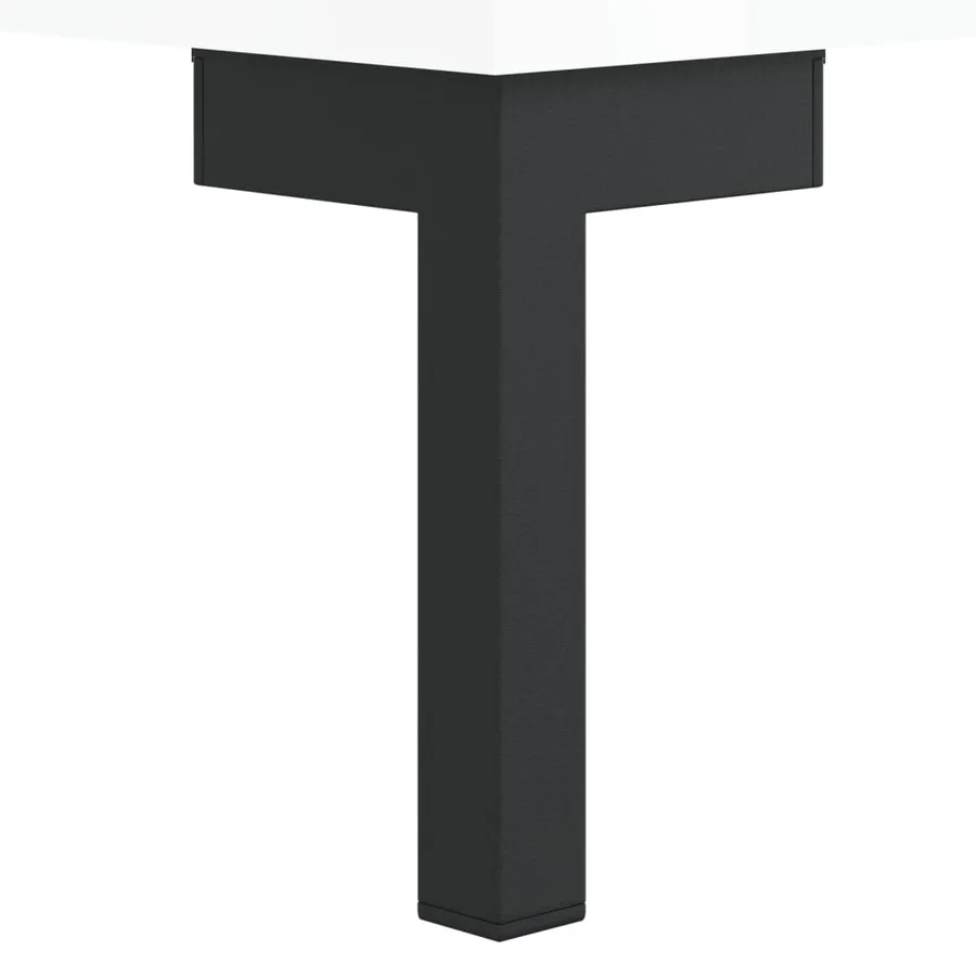Buffet Blanc brillant 34,5x34x90 cm Bois d'ingénierie - 11