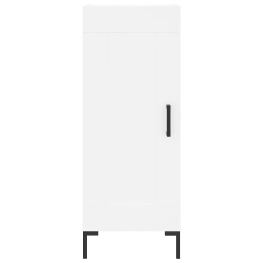 Buffet blanc 34,5x34x90 cm bois d'ingénierie - 5