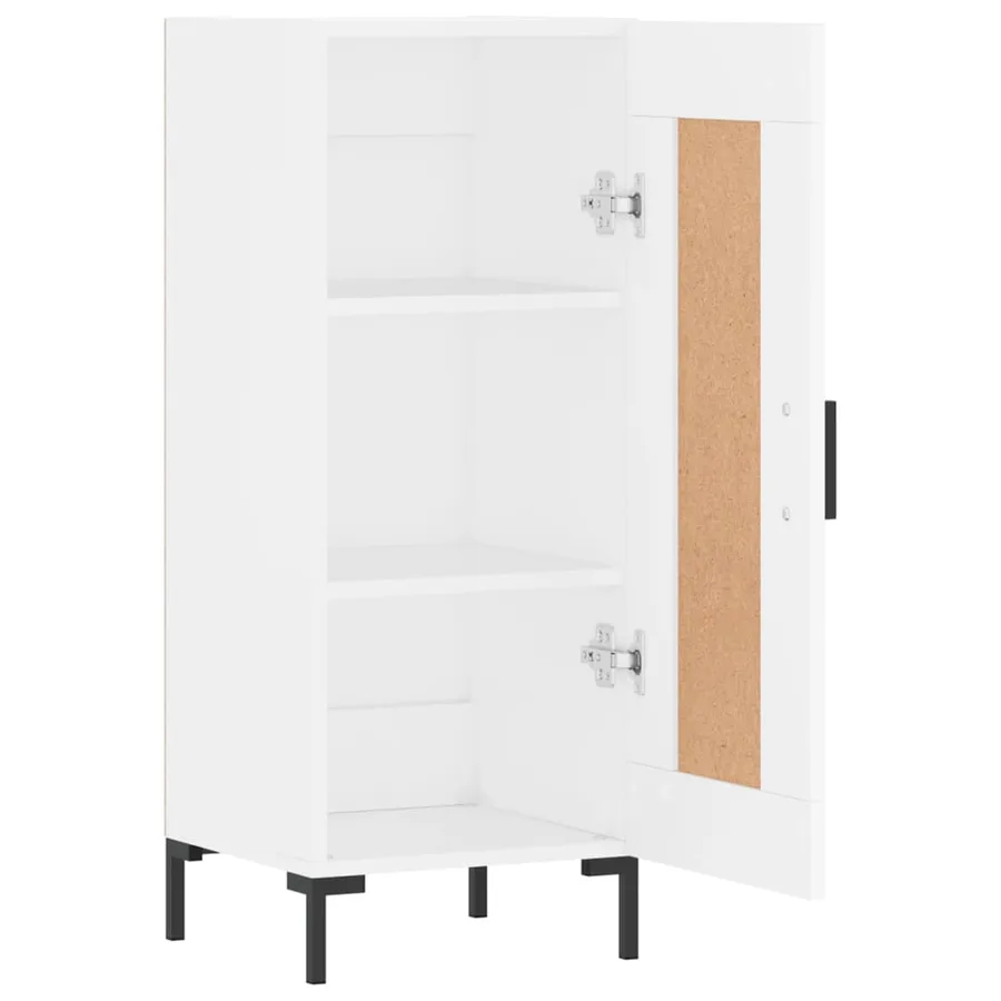Buffet blanc 34,5x34x90 cm bois d'ingénierie - 6