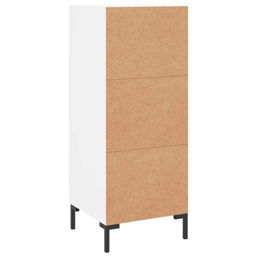 Buffet blanc 34,5x34x90 cm bois d'ingénierie - 8