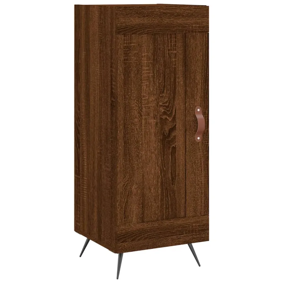 Buffet Chêne marron 34,5x34x90 cm Bois d'ingénierie - 2