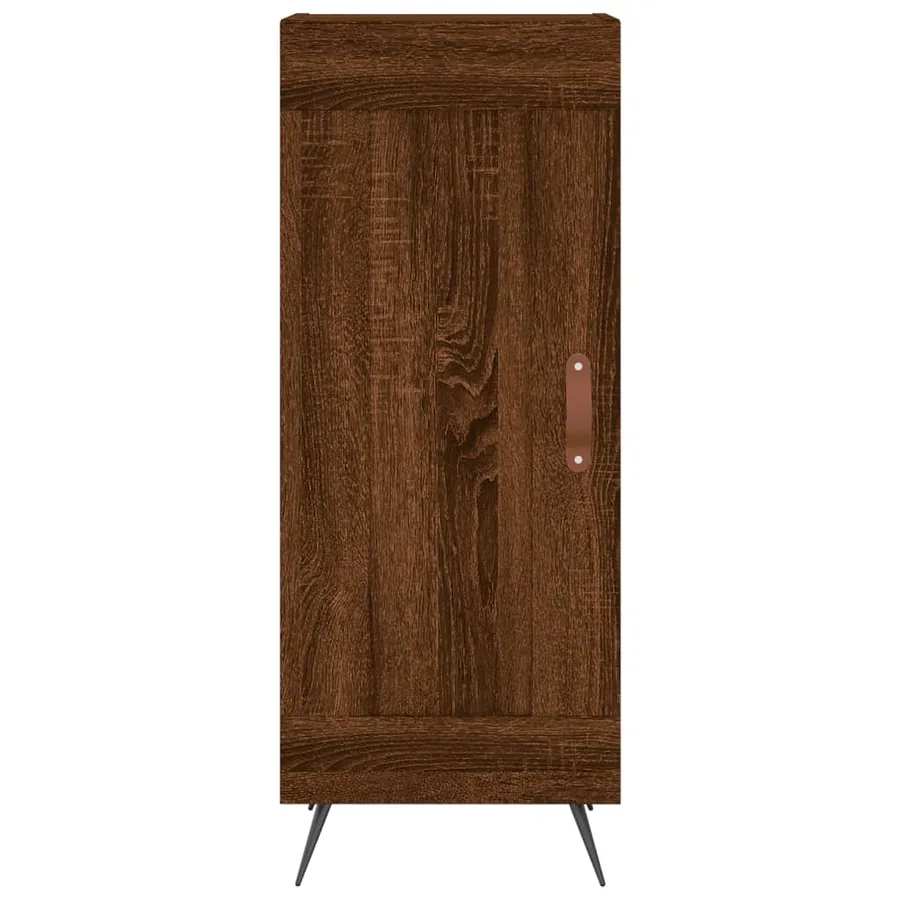 Buffet Chêne marron 34,5x34x90 cm Bois d'ingénierie - 5
