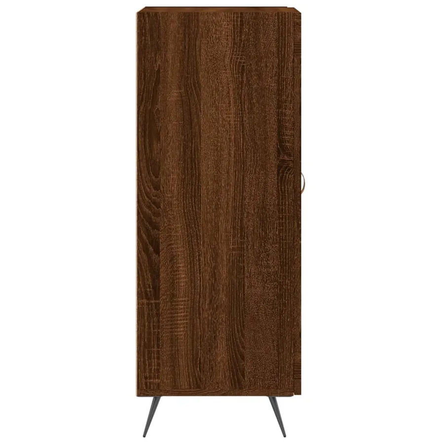 Buffet Chêne marron 34,5x34x90 cm Bois d'ingénierie - 7