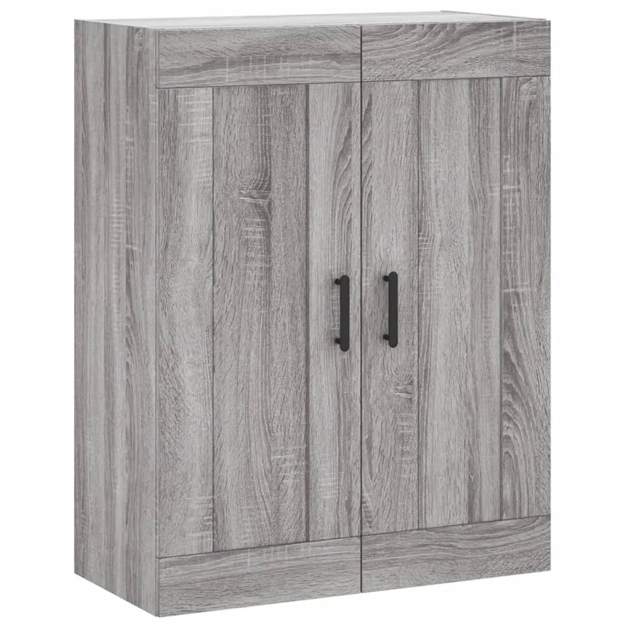 Armoire murale sonoma gris 69,5x34x90 cm bois d'ingénierie - 2