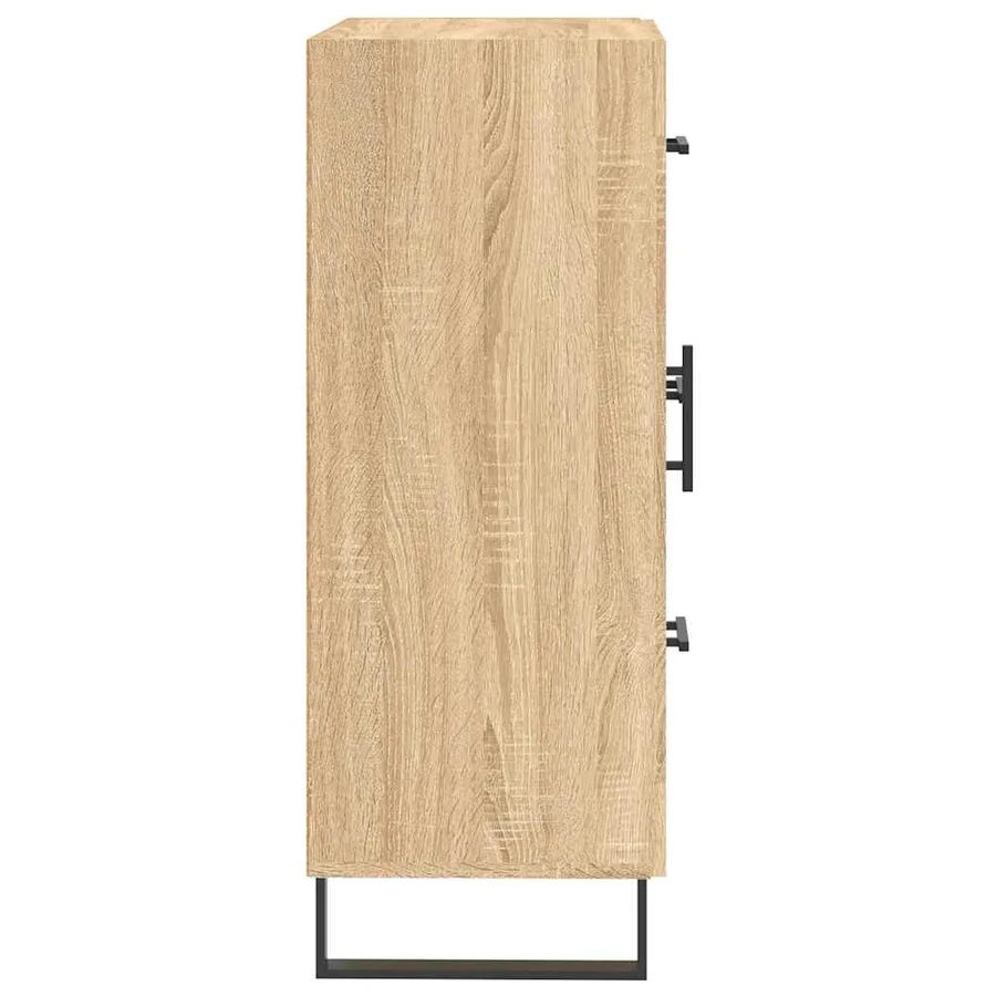 Buffet chêne sonoma 69,5x34x90 cm bois d'ingénierie - 7