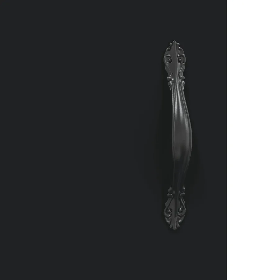 Buffet noir 69,5x34x90 cm bois d'ingénierie - 9