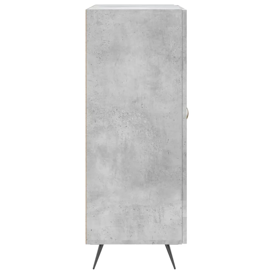 Buffet gris béton 69,5x34x90 cm bois d'ingénierie - 7