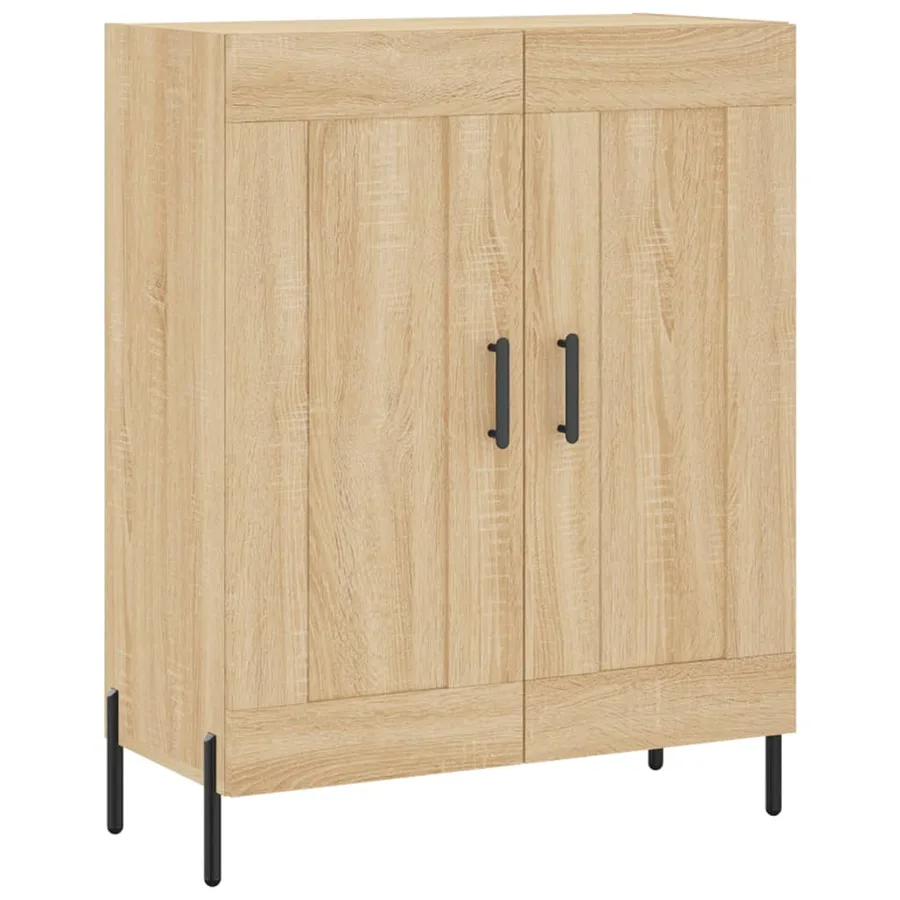Buffet chêne sonoma 69,5x34x90 cm bois d'ingénierie - 2
