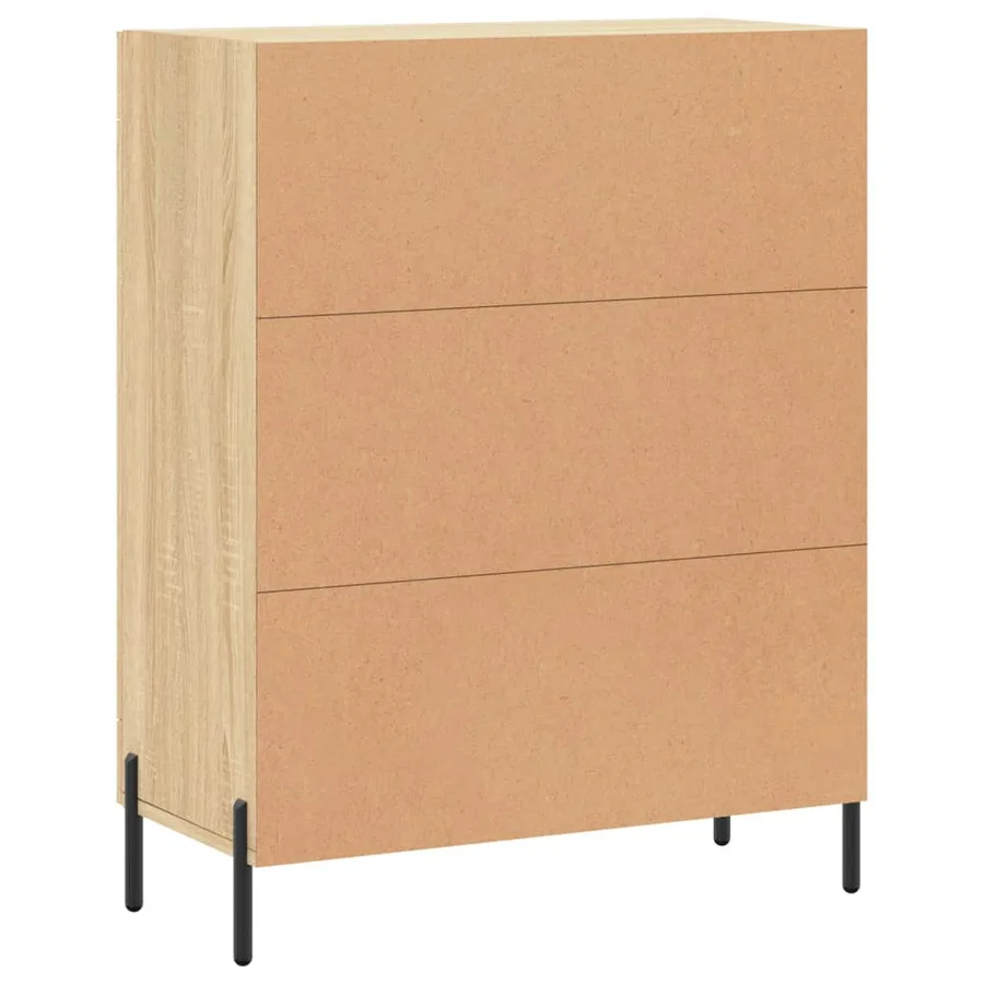 Buffet chêne sonoma 69,5x34x90 cm bois d'ingénierie - 8