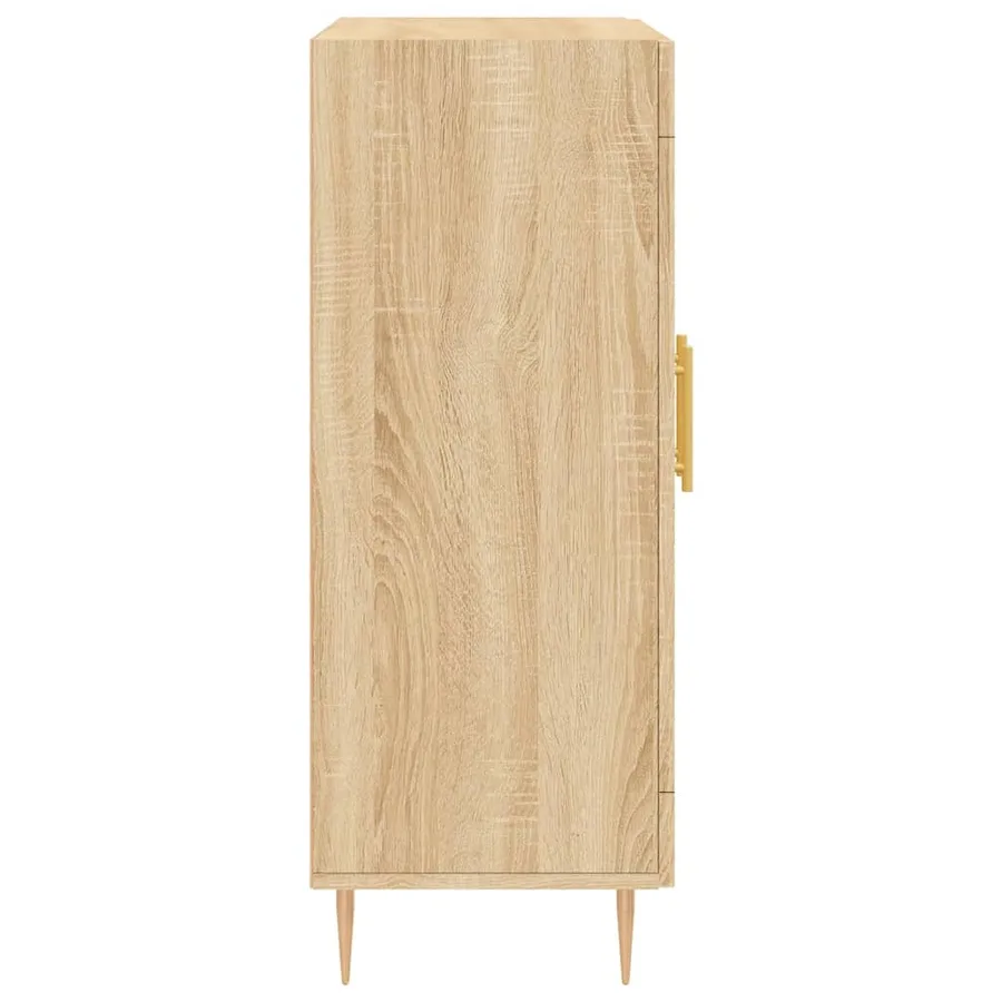 Buffet chêne sonoma 69,5x34x90 cm bois d'ingénierie - 7