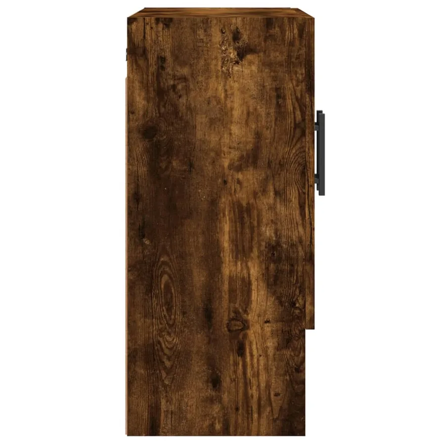Armoire murale chêne fumé 60x31x70 cm bois d'ingénierie - 7