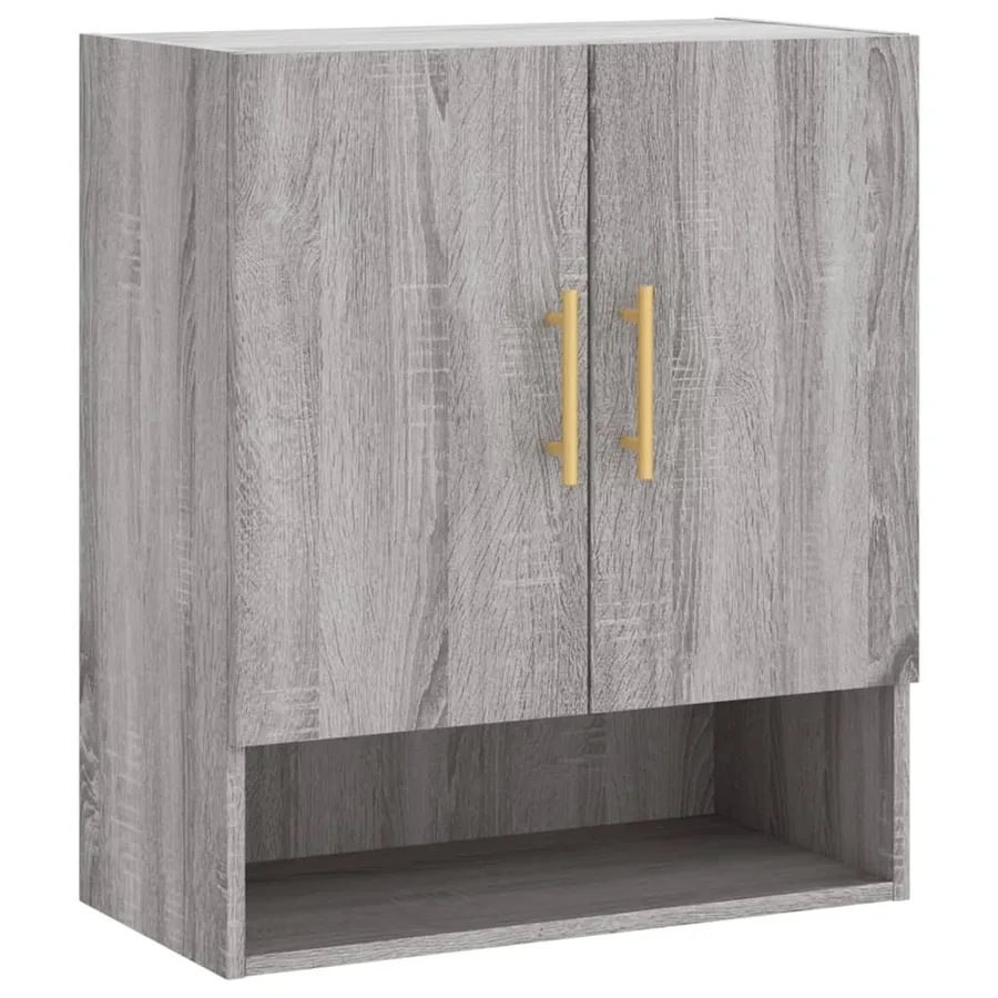 Armoire murale sonoma gris 60x31x70 cm bois d'ingénierie - 2