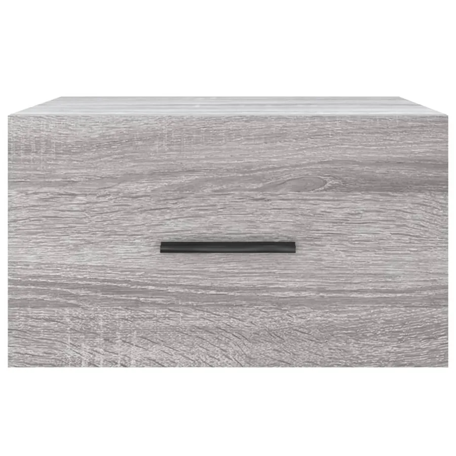 Table de chevet murale sonoma gris 35x35x20 cm - 5