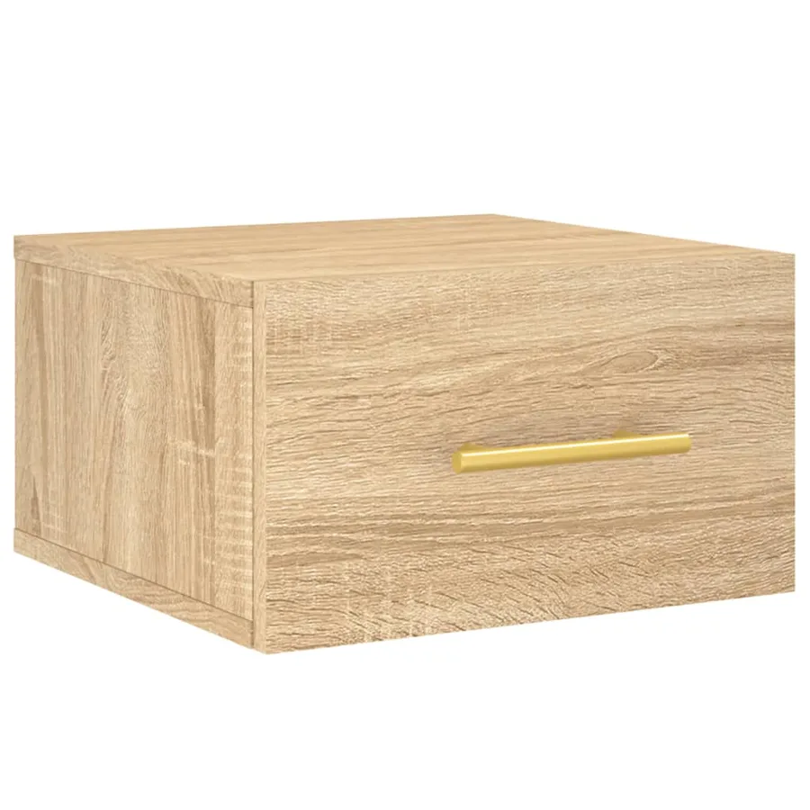 Tables de chevet murales 2 pcs chêne sonoma 35x35x20 cm - 5