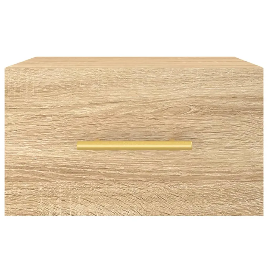 Tables de chevet murales 2 pcs chêne sonoma 35x35x20 cm - 6