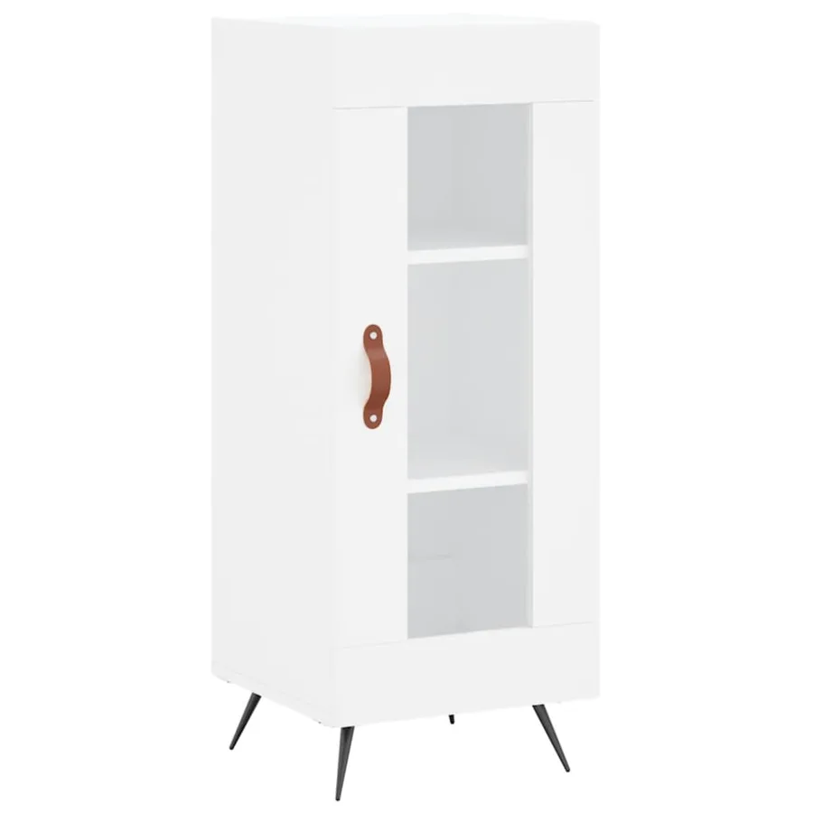 Buffet blanc 34,5x34x90 cm bois d'ingénierie - 2