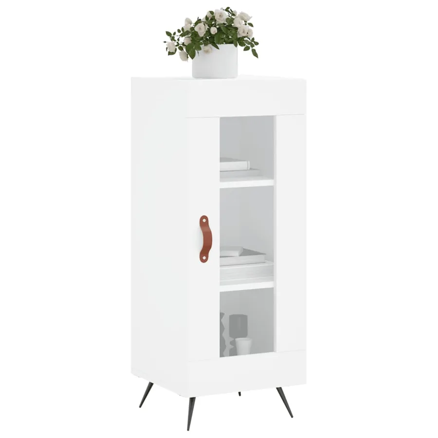 Buffet blanc 34,5x34x90 cm bois d'ingénierie - 3