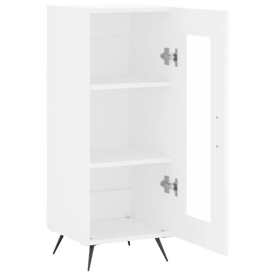 Buffet blanc 34,5x34x90 cm bois d'ingénierie - 6