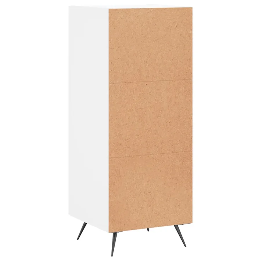 Buffet blanc 34,5x34x90 cm bois d'ingénierie - 8