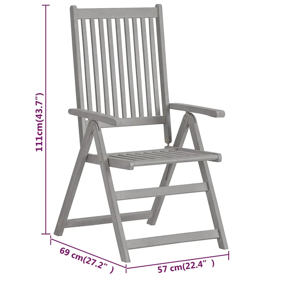 Ensemble à manger de jardin 9 pcs bois d'acacia solide - 10