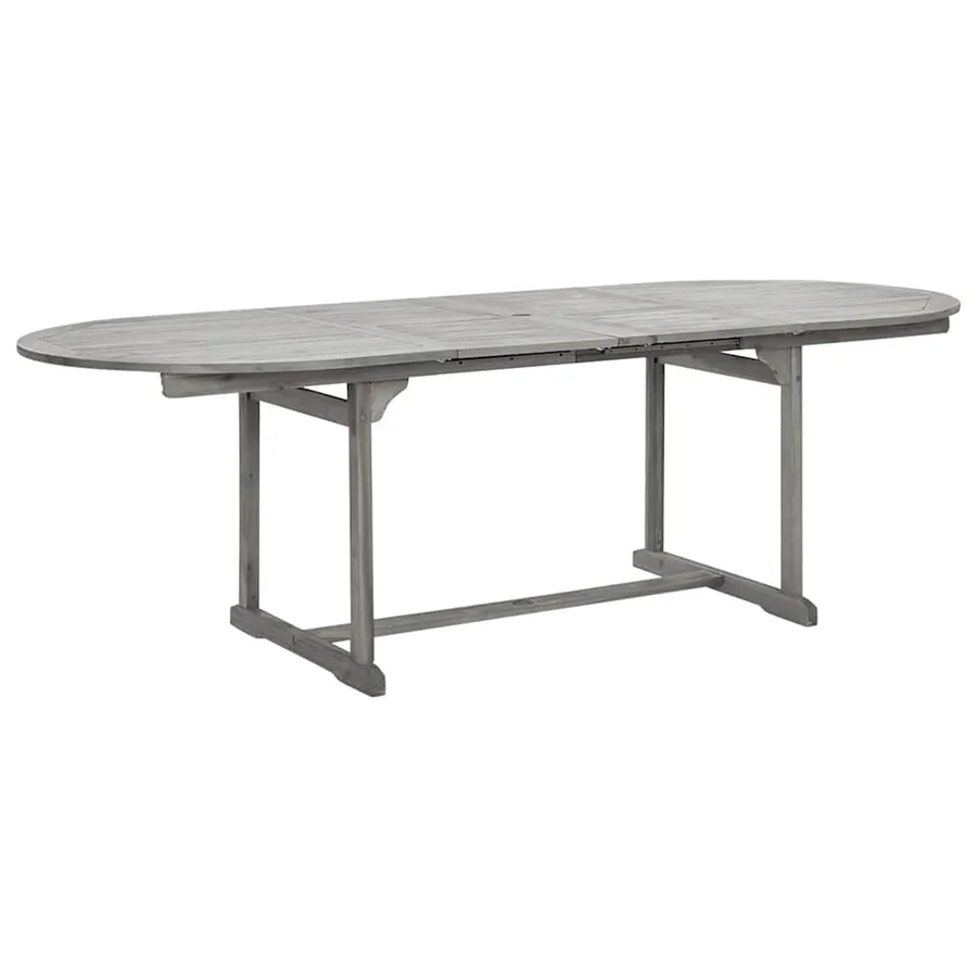 Ensemble à manger de jardin 9 pcs bois d'acacia solide - 4