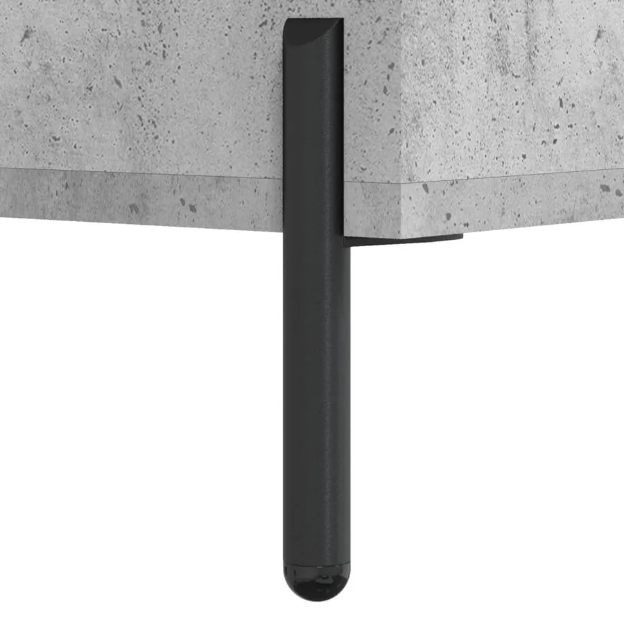 Buffet Gris béton 34,5x34x90 cm Bois d'ingénierie - 10