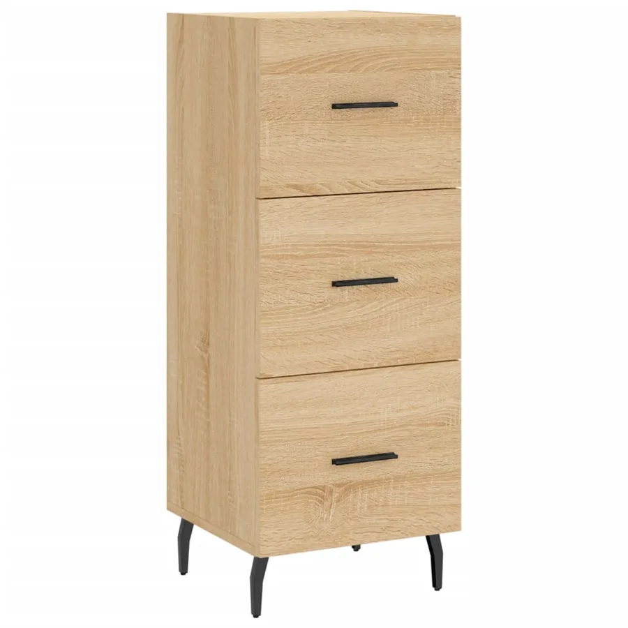 Buffet Chêne sonoma 34,5x34x90 cm Bois d'ingénierie - 2