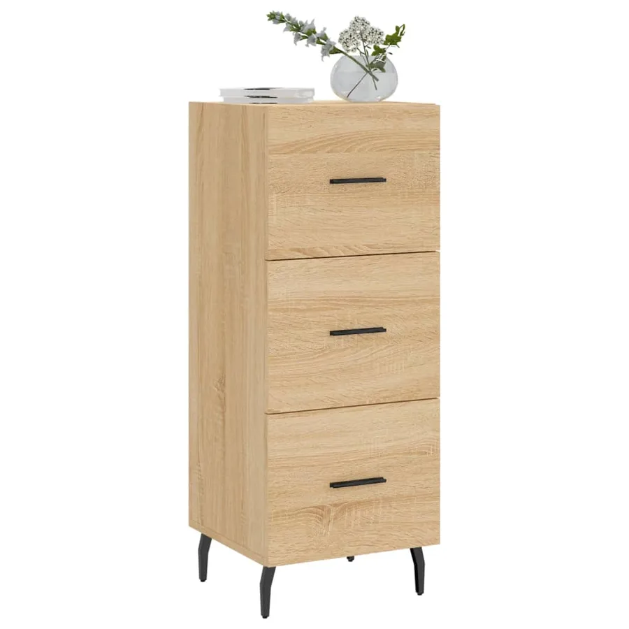 Buffet Chêne sonoma 34,5x34x90 cm Bois d'ingénierie - 3