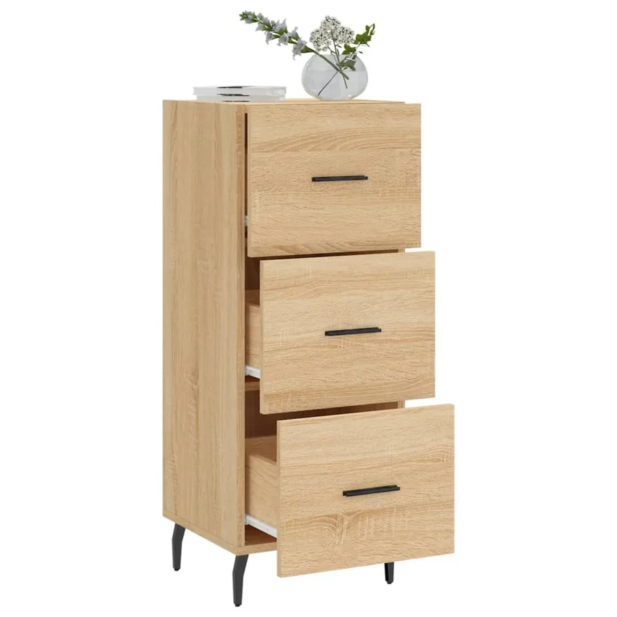 Buffet Chêne sonoma 34,5x34x90 cm Bois d'ingénierie - 4