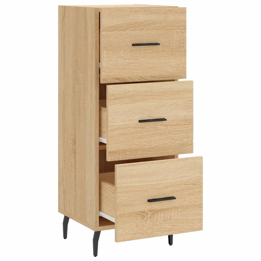 Buffet Chêne sonoma 34,5x34x90 cm Bois d'ingénierie - 5