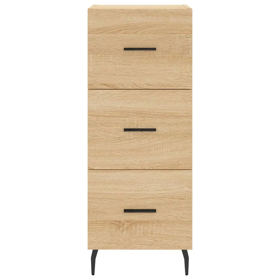 Buffet Chêne sonoma 34,5x34x90 cm Bois d'ingénierie - 6