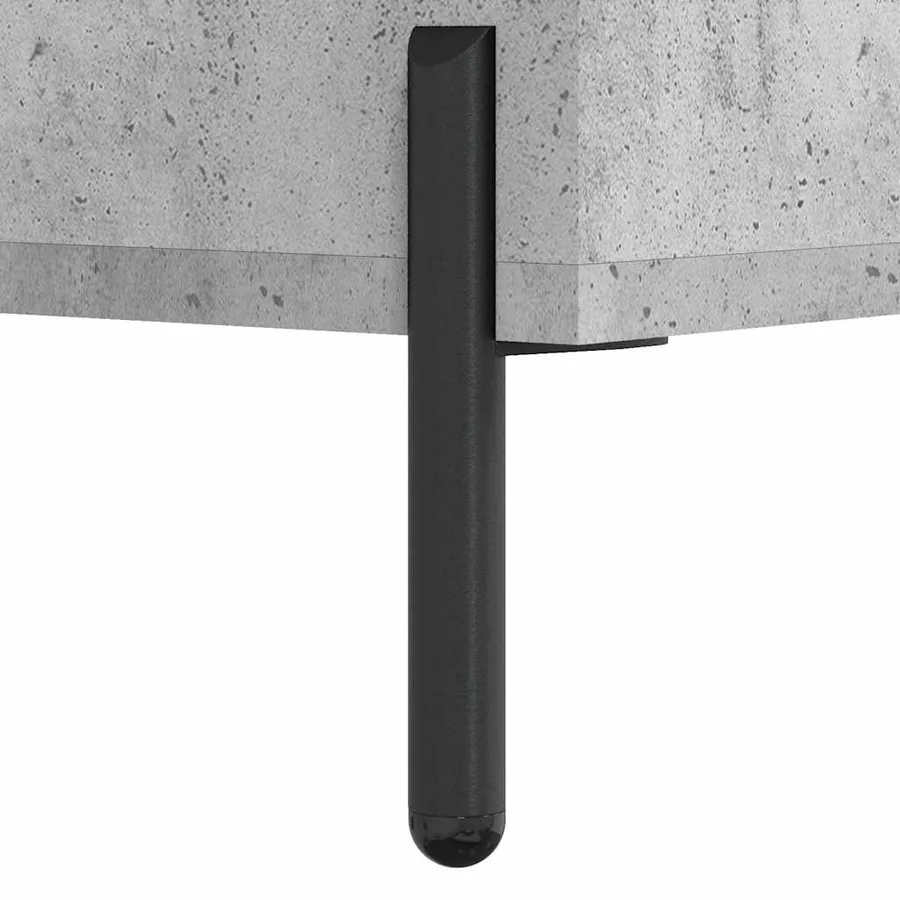 Buffet Gris béton 34,5x34x90 cm Bois d'ingénierie - 10