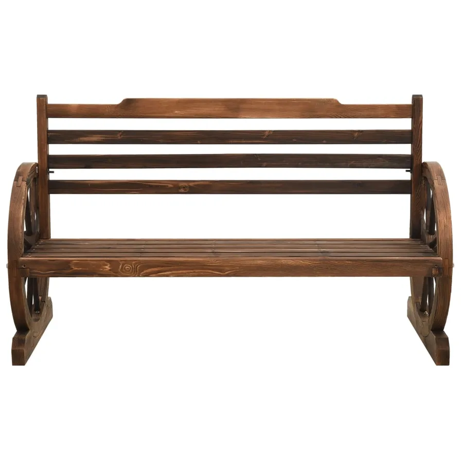 Banc de jardin 112 cm bois de sapin massif - 2