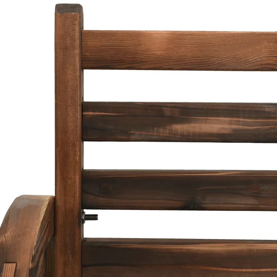 Banc de jardin 112 cm bois de sapin massif - 6