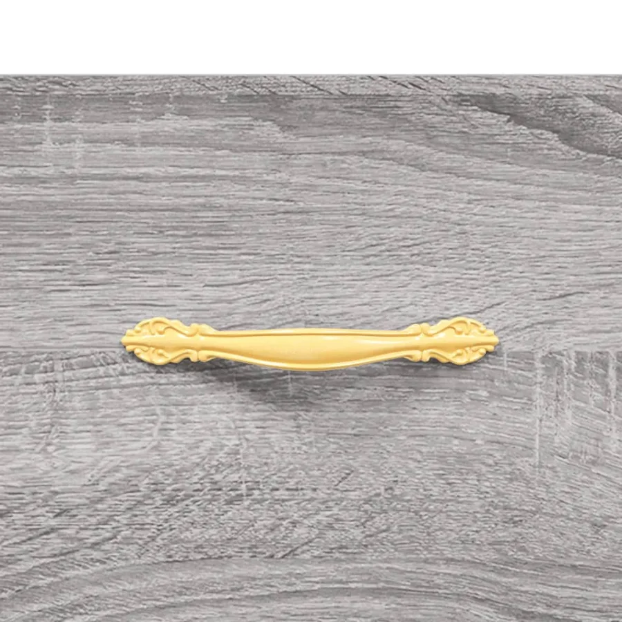 Buffet Sonoma gris 34,5x34x90 cm Bois d'ingénierie - 9