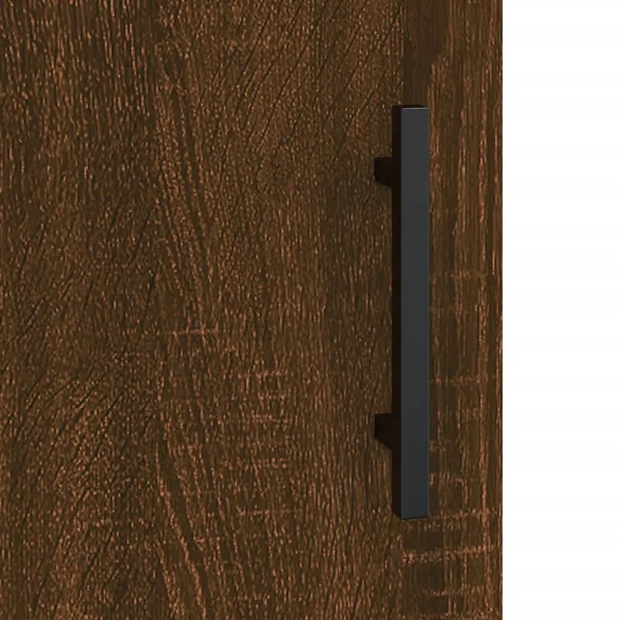 Buffet Chêne marron 34,5x34x90 cm Bois d'ingénierie - 10