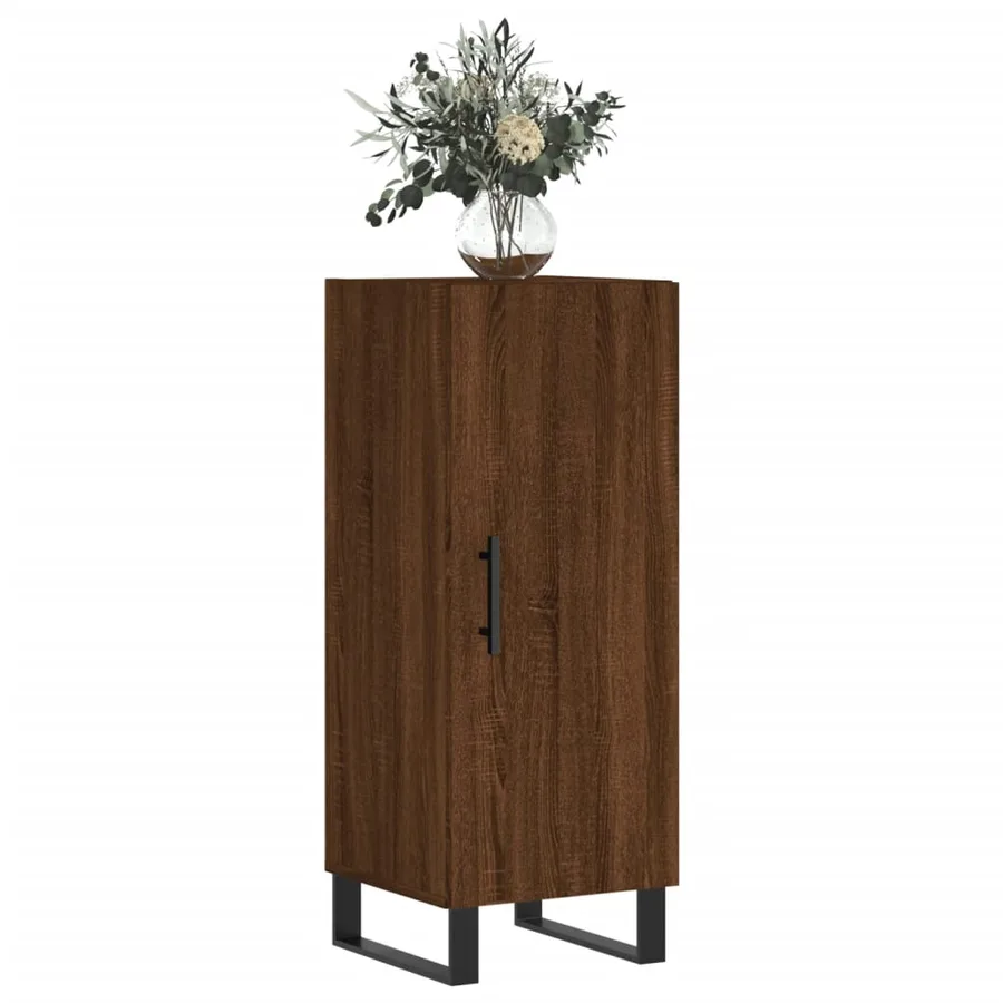 Buffet Chêne marron 34,5x34x90 cm Bois d'ingénierie - 3