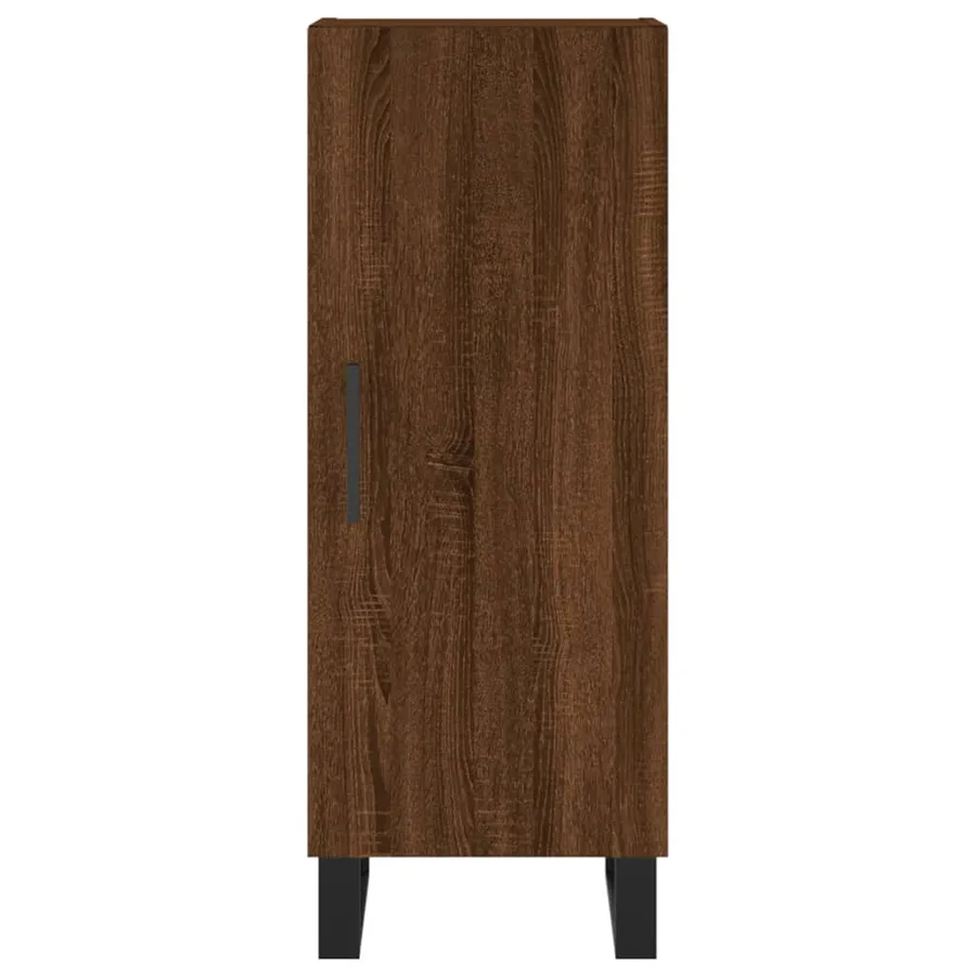 Buffet Chêne marron 34,5x34x90 cm Bois d'ingénierie - 6