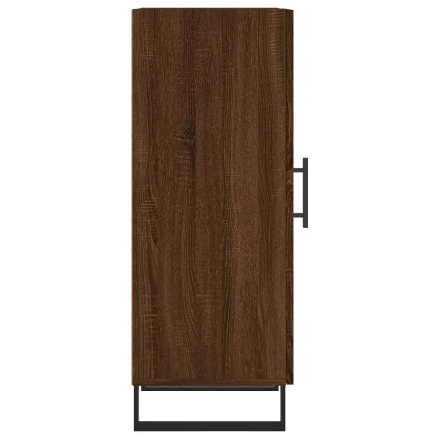 Buffet Chêne marron 34,5x34x90 cm Bois d'ingénierie - 7