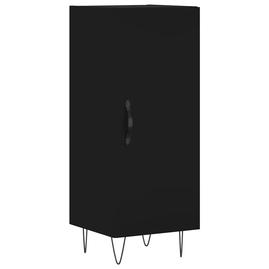Buffet Noir 34,5x34x90 cm Bois d'ingénierie - 2