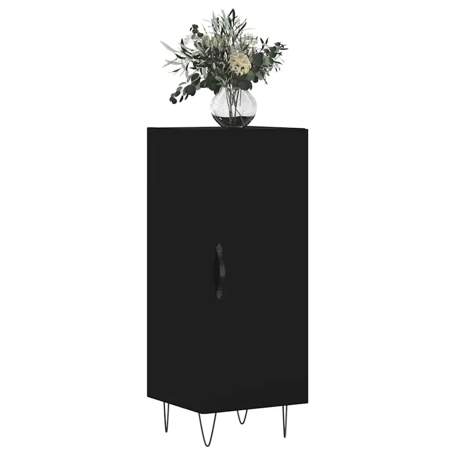 Buffet Noir 34,5x34x90 cm Bois d'ingénierie - 3