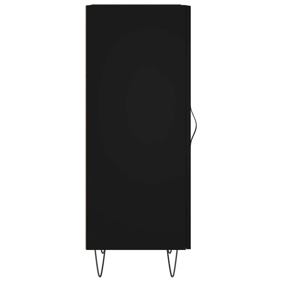 Buffet Noir 34,5x34x90 cm Bois d'ingénierie - 7