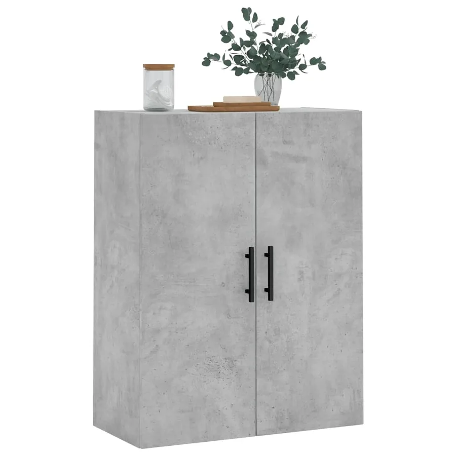Armoire murale gris béton 69,5x34x90 cm - 4