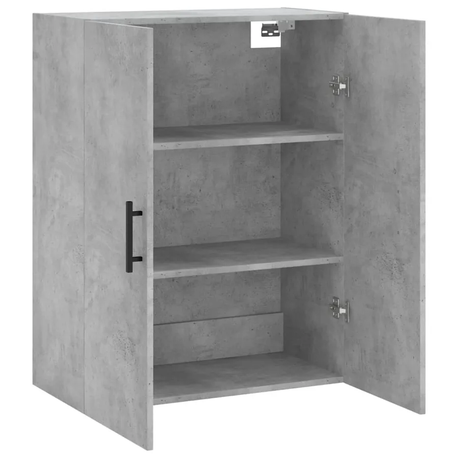Armoire murale gris béton 69,5x34x90 cm - 6