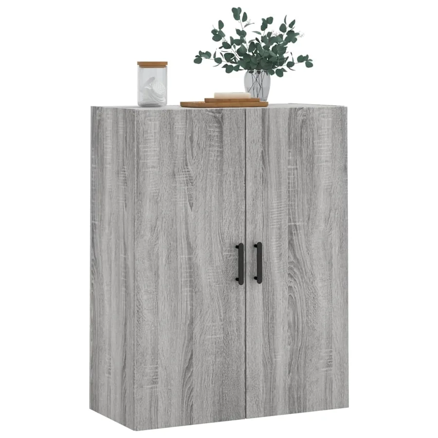 Armoire murale sonoma gris 69,5x34x90 cm - 4
