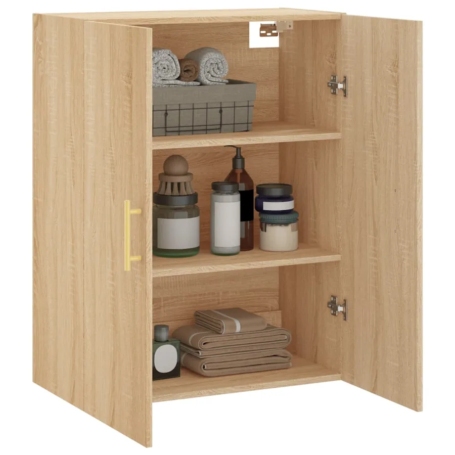 Armoire murale chêne sonoma 69,5x34x90 cm - 5