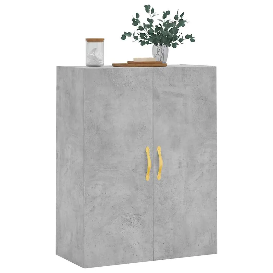 Armoire murale gris béton 69,5x34x90 cm - 4