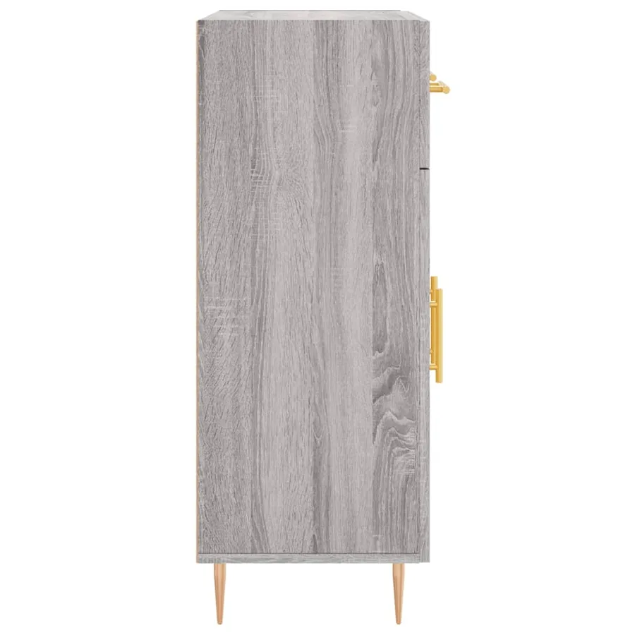 Buffet sonoma gris 69,5x34x90 cm bois d'ingénierie - 7