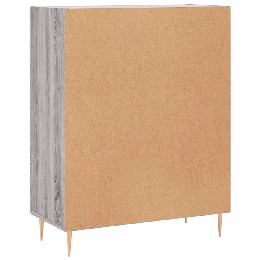 Buffet sonoma gris 69,5x34x90 cm bois d'ingénierie - 8